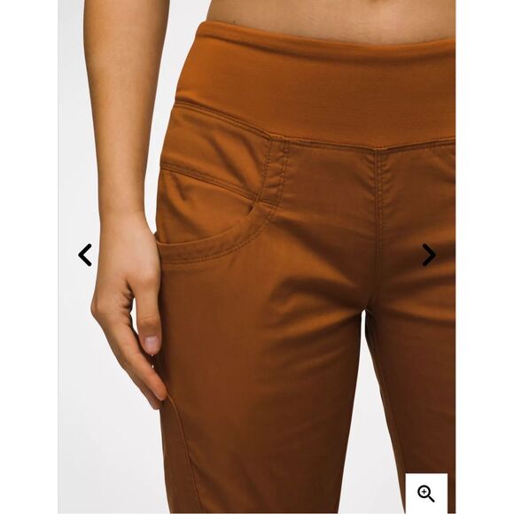 NWT$98 Prana Women's Elastic Waist Kahab Jogger Pull-on Hiking Pants Clay Large - Picture 3 of 8